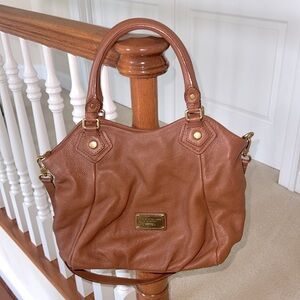 Marc Jacobs Brown Pebbled Leather Satchel